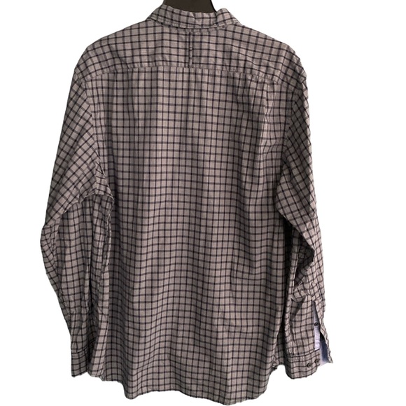 Banana Republic custom 078 wash shirt slim fit gray/black buttoned down size XL - Picture 3 of 5